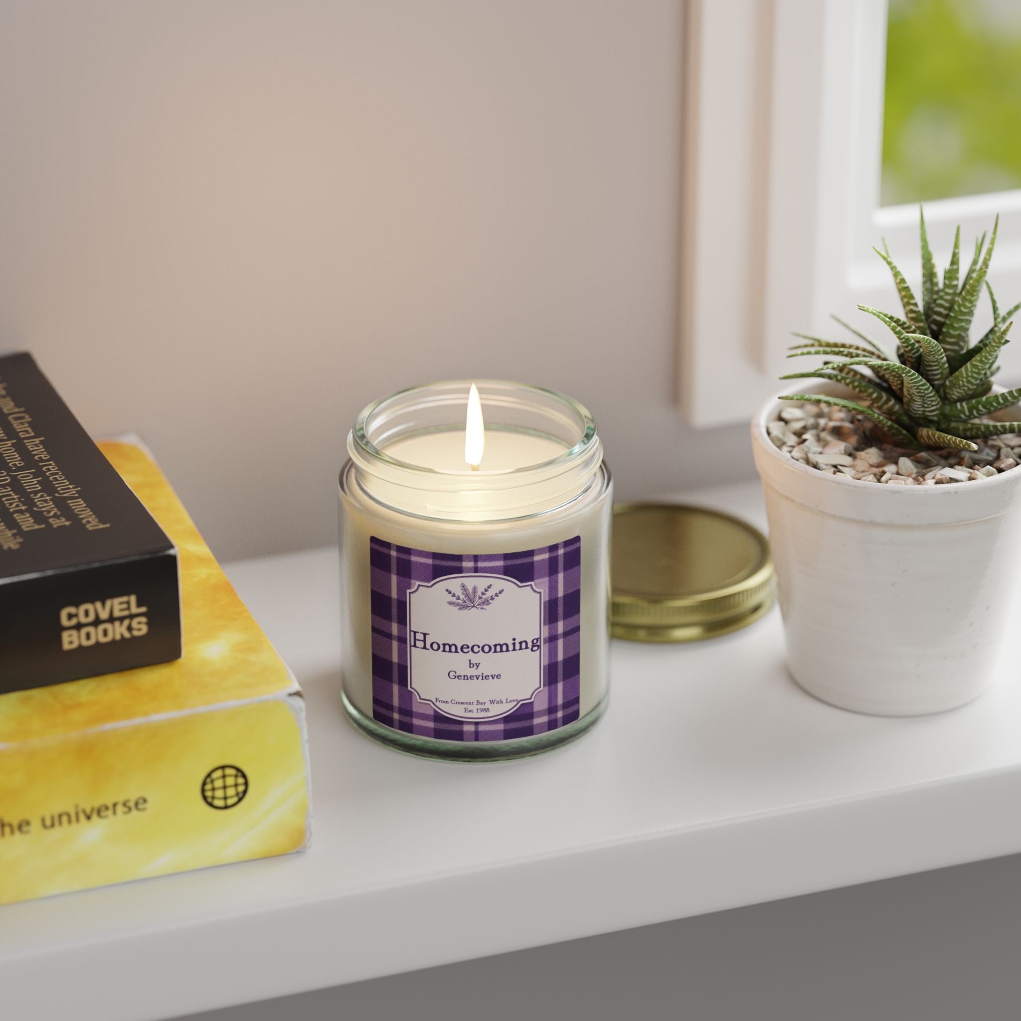 Homecoming Candle by Genevieve --- Scented Candles, Coconut Apricot Wax (4oz, 9oz)