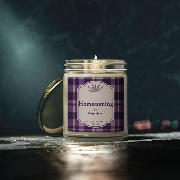 Homecoming Candle by Genevieve --- Scented Candles, Coconut Apricot Wax (4oz, 9oz)
