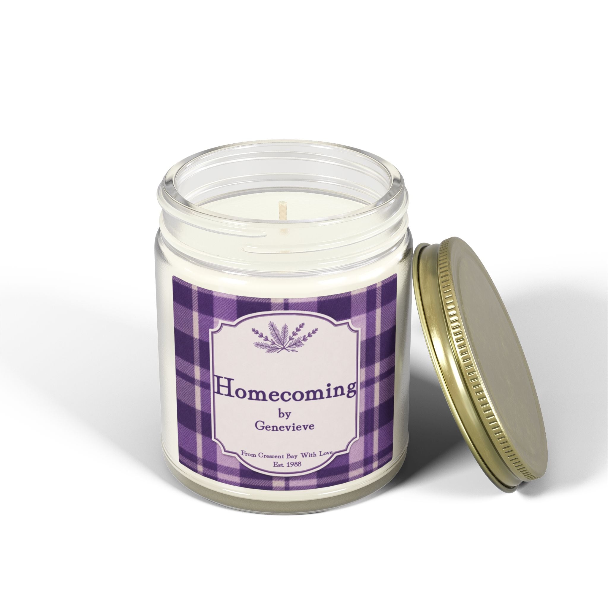 Homecoming Candle by Genevieve --- Scented Candles, Coconut Apricot Wax (4oz, 9oz)