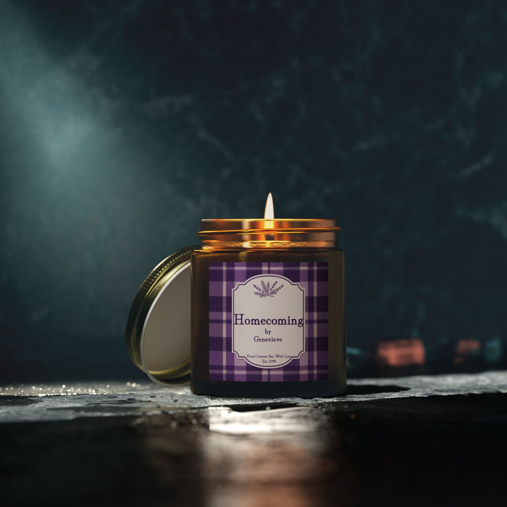 Homecoming Candle by Genevieve --- Scented Candles, Coconut Apricot Wax (4oz, 9oz)